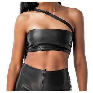 NEW MDNT45 leather top zoni in black